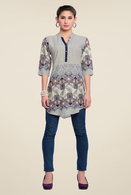Zola Beige Printed Kurti Zola Beige Printed Kurti