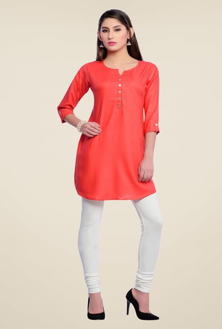 Zola Coral Solid Kurti Zola Coral Solid Kurti