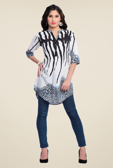 Zola White Printed Kurti Zola White Printed Kurti