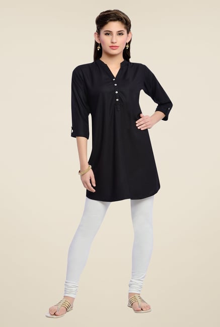 Zola Black Solid Kurti Zola Black Solid Kurti