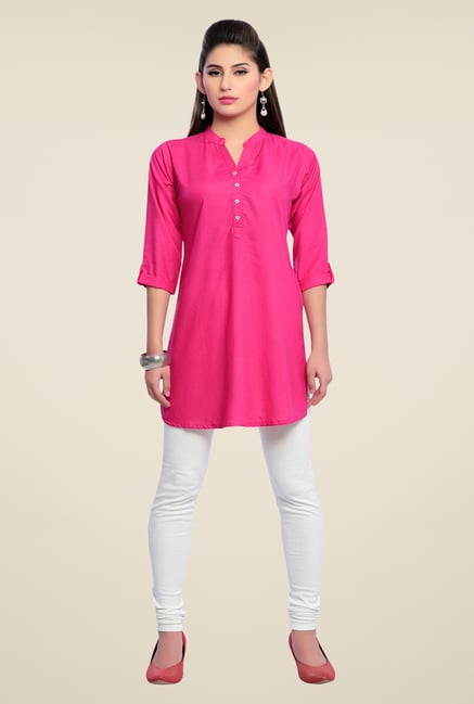 Zola Pink Solid Kurti Zola Pink Solid Kurti