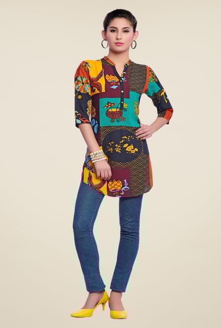 Zola Multicolor Printed Kurti Zola Multicolor Printed Kurti