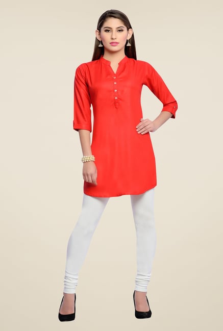 Zola Red Solid Kurti Zola Red Solid Kurti