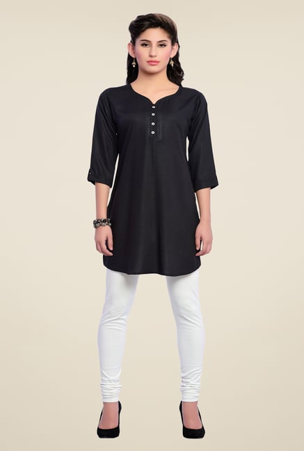 Zola Black Solid Kurti Zola Black Solid Kurti