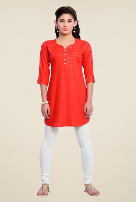 Zola Red Solid Kurti Zola Red Solid Kurti