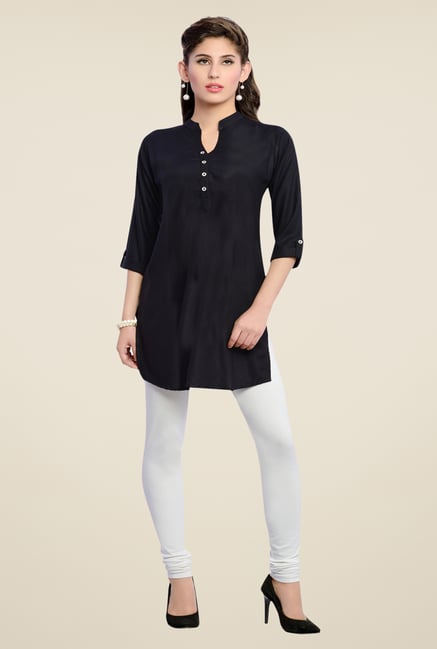 Zola Black Solid Kurti Zola Black Solid Kurti