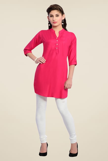 Zola Pink Solid Kurti Zola Pink Solid Kurti