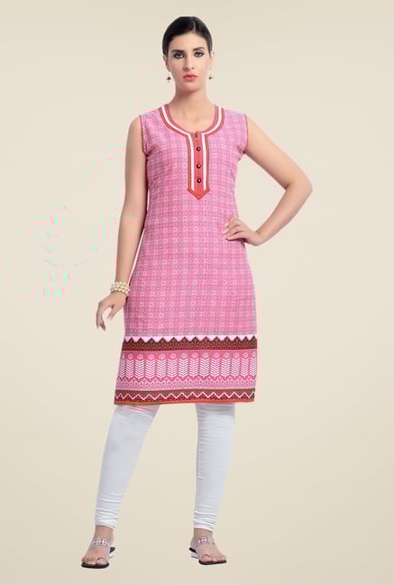 Zola Pink Printed Kurta Zola Pink Printed Kurta