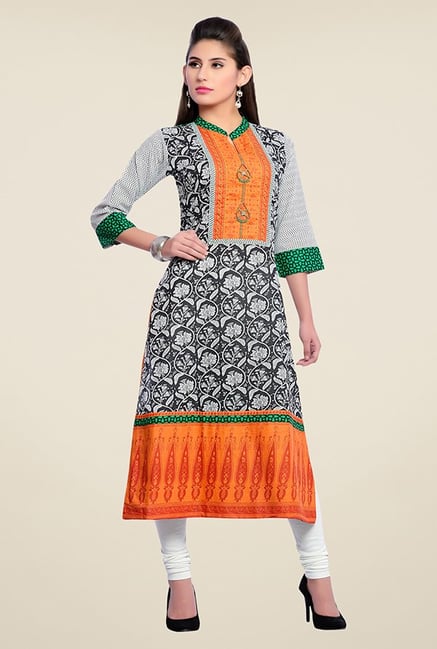 Zola Black Printed Kurta Zola Black Printed Kurta