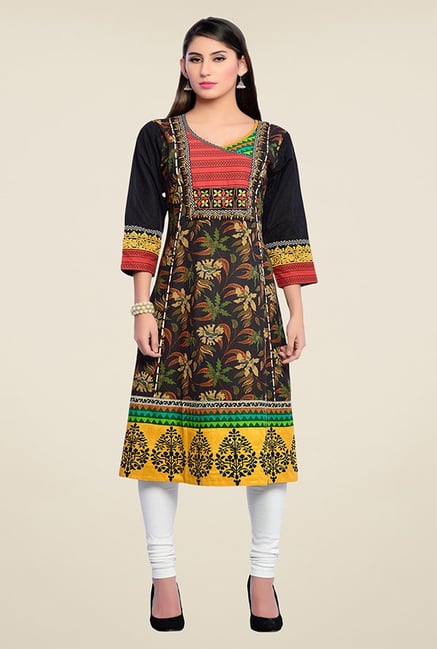 Zola Black Printed Kurta Zola Black Printed Kurta