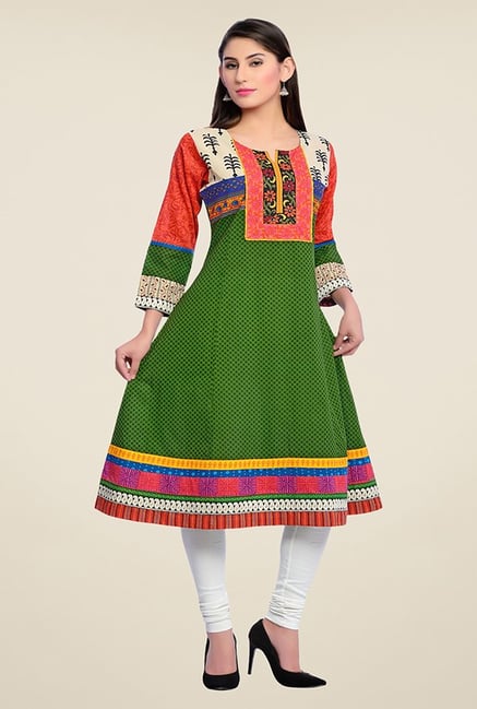 Zola Green Printed Kurta Zola Green Printed Kurta
