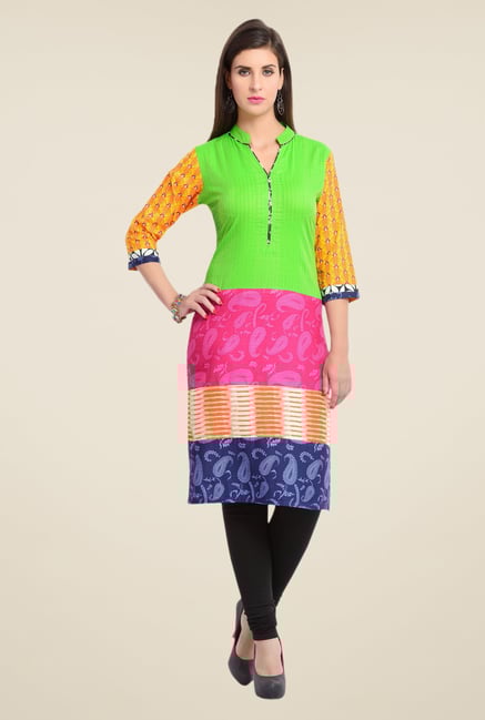 Zola Green Printed Kurta Zola Green Printed Kurta