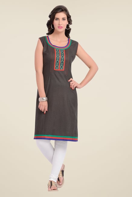 Zola Black Printed Kurta Zola Black Printed Kurta