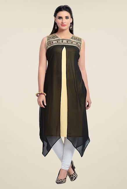Zola Black Solid Kurta Zola Black Solid Kurta