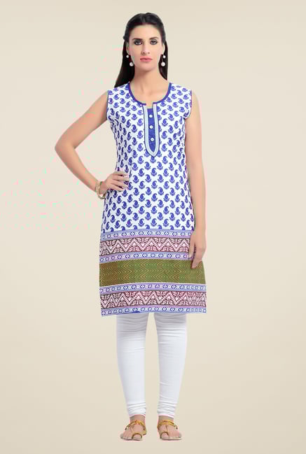 Zola Blue Paisley Print Kurta Zola Blue Paisley Print Kurta