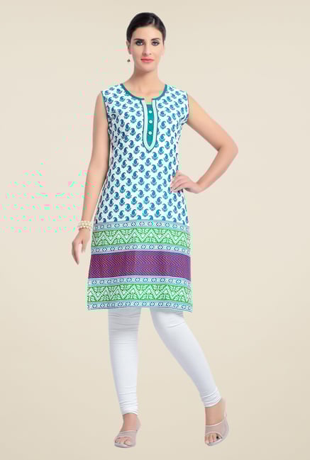 Zola Green Paisley Print Kurta Zola Green Paisley Print Kurta