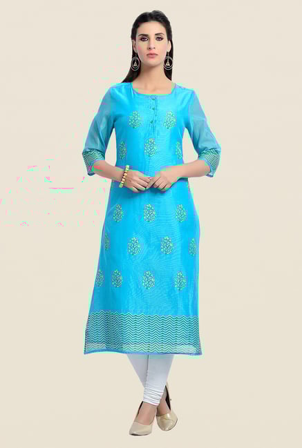 Zola Turquoise Printed Kurta Zola Turquoise Printed Kurta