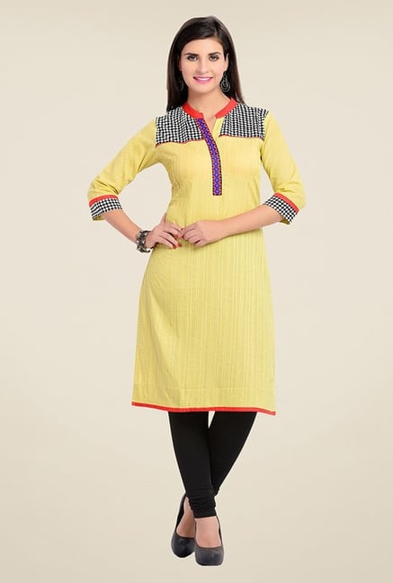 Zola Yellow Printed Kurta Zola Yellow Printed Kurta