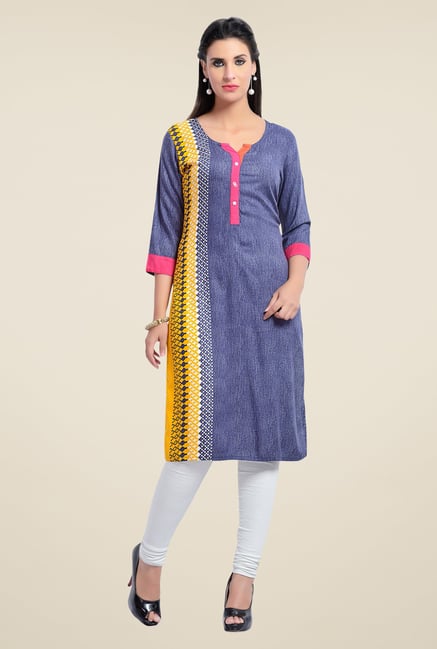 Zola Yellow Printed Kurta Zola Yellow Printed Kurta