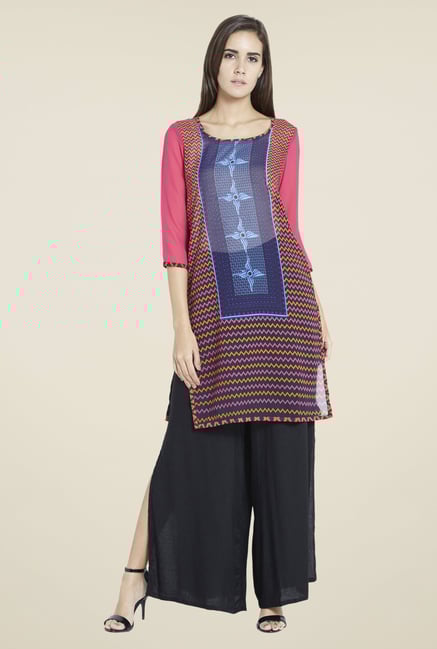 Globus Multicolor Printed Kurta Globus Multicolor Printed Kurta