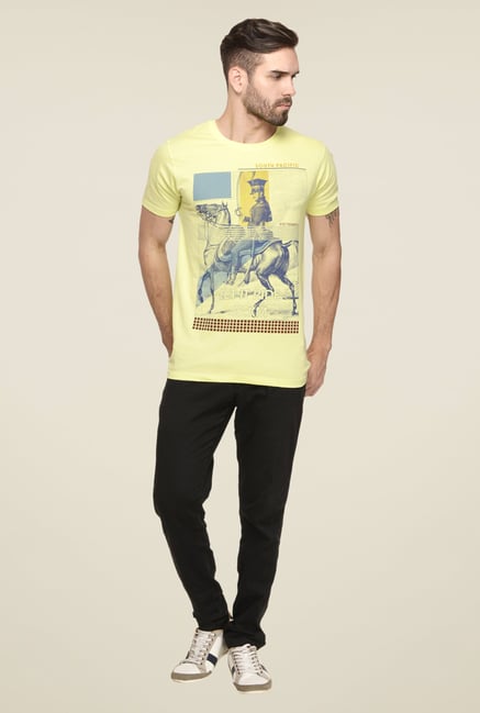 Mode Vetements Yellow Graphic Print T Shirt Mode Vetements Yellow Graphic Print T Shirt
