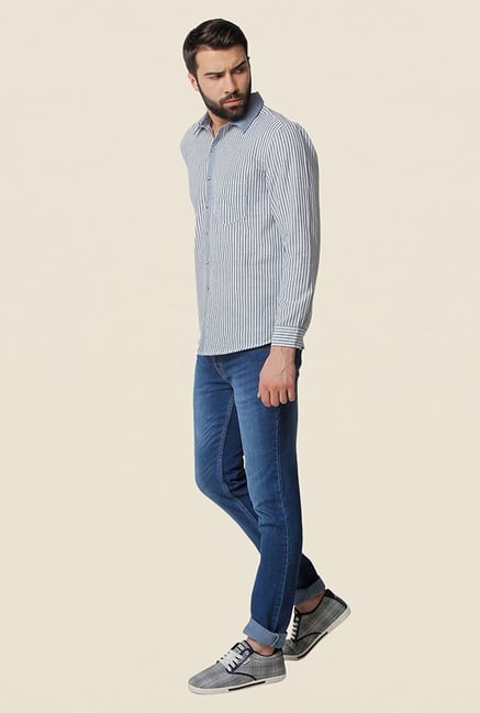 Yepme Corbis Grey Striped Shirt Yepme Corbis Grey Striped Shirt