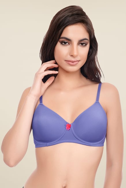 Zivame Purple Solid Bra Zivame Purple Solid Bra