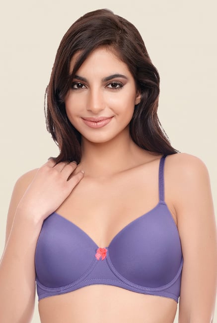 Zivame Purple Solid Bra Zivame Purple Solid Bra