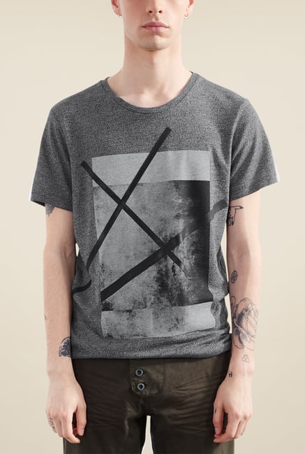 s.Oliver Grey Graphic Print T Shirt s.Oliver Grey Graphic Print T Shirt