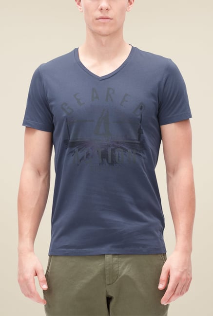 s.Oliver Navy Graphic Print T Shirt s.Oliver Navy Graphic Print T Shirt