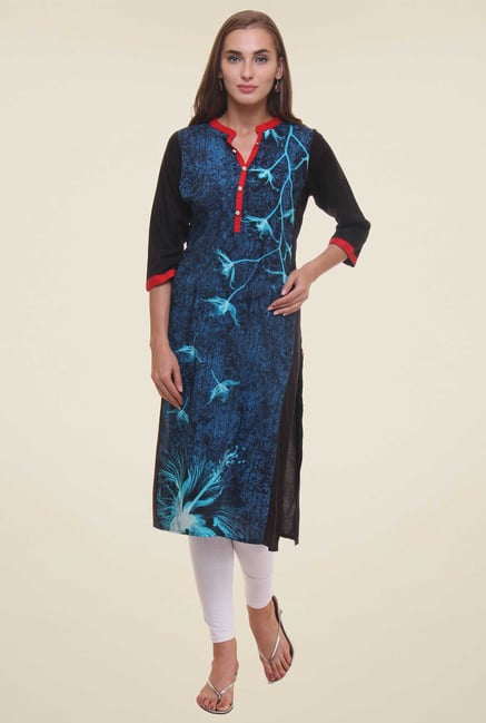 Shree Blue Printed Kurti Shree Blue Printed Kurti