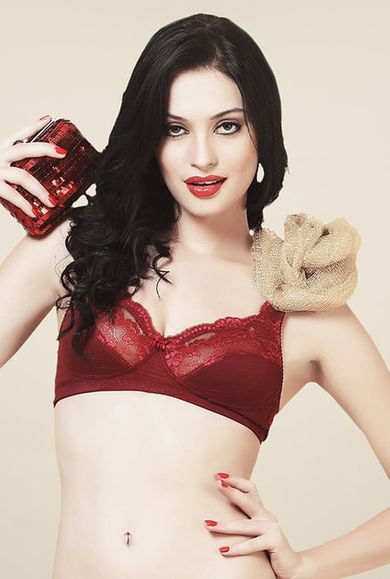 Bwitch Maroon Non Padded Bra Bwitch Maroon Non Padded Bra