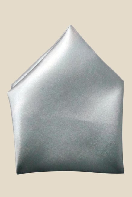 Blacksmith Grey Satin Pocket Square Blacksmith Grey Satin Pocket Square