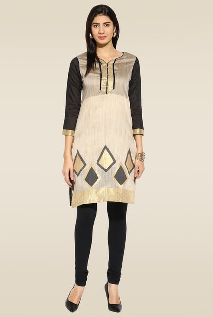 Mytri Grey Embroidered Kurta Mytri Grey Embroidered Kurta