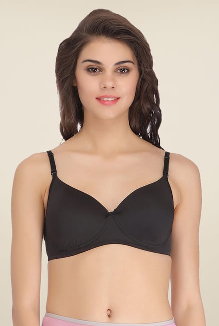 Clovia Black Padded T Shirt Bra Clovia Black Padded T Shirt Bra