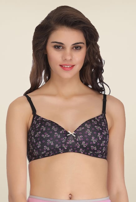 Clovia Black Padded T Shirt Bra Clovia Black Padded T Shirt Bra