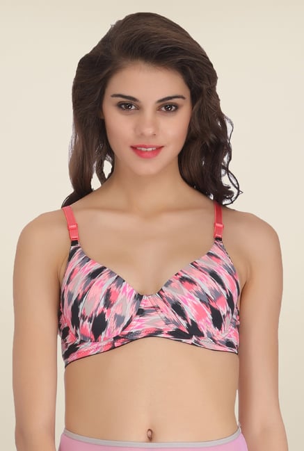 Clovia Pink Padded T Shirt Bra Clovia Pink Padded T Shirt Bra