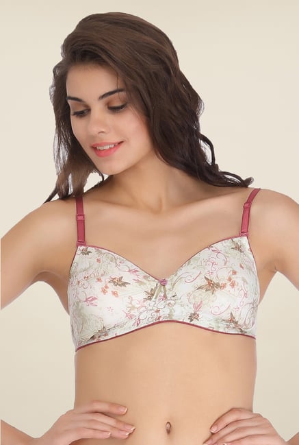Clovia Off White Padded T Shirt Bra Clovia Off White Padded T Shirt Bra