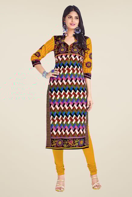 Salwar Studio Multicolor Unstitched Kurti Salwar Studio Multicolor Unstitched Kurti