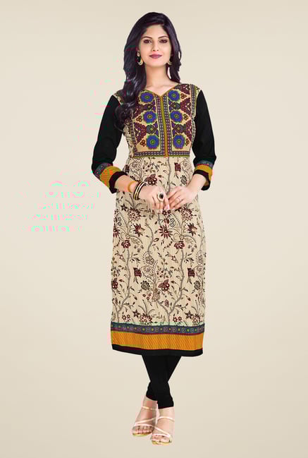 Salwar Studio Beige Unstitched Kurti Salwar Studio Beige Unstitched Kurti