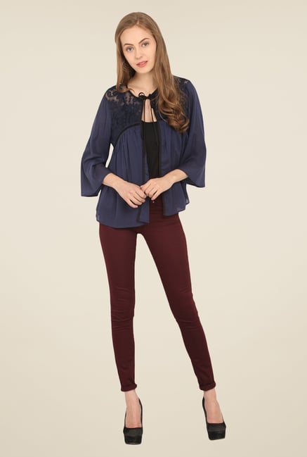 Honey & B Navy Lace Shrug Honey & B Navy Lace Shrug