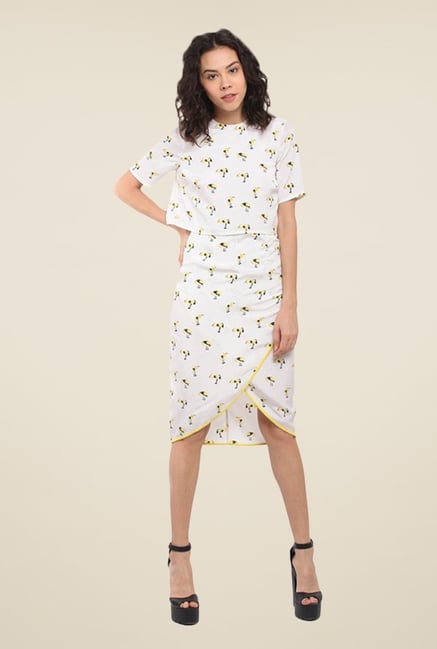 Honey & B White Printed Dress Honey & B White Printed Dress