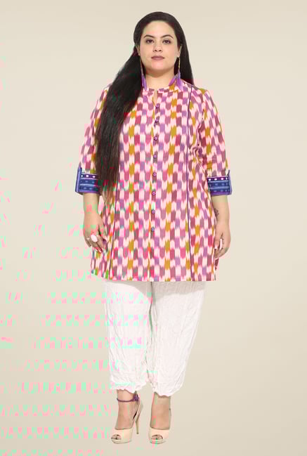 Talinum Multicolor Printed Kurti Talinum Multicolor Printed Kurti
