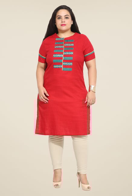Talinum Red Printed Tunic Talinum Red Printed Tunic