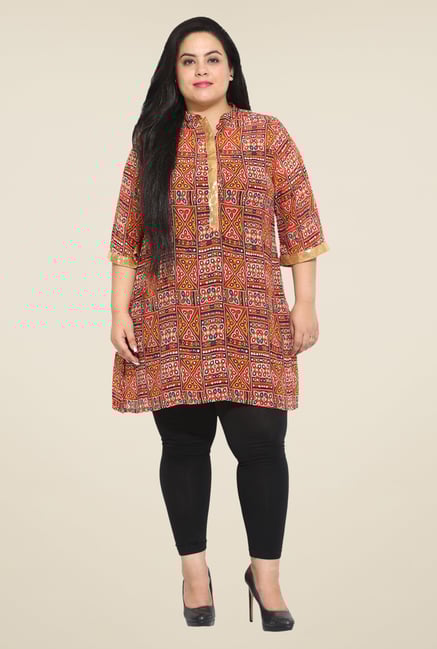 Talinum Multicolor Printed Kurti Talinum Multicolor Printed Kurti