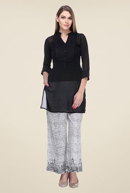 Varanga Black Printed Kurti Varanga Black Printed Kurti