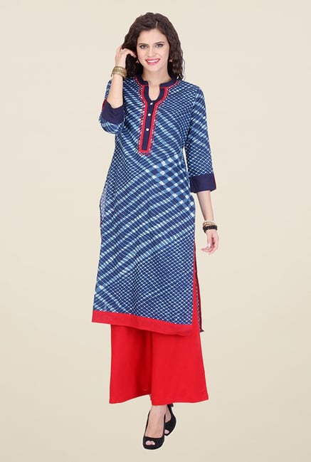 Varanga Indigo Printed Kurta Varanga Indigo Printed Kurta