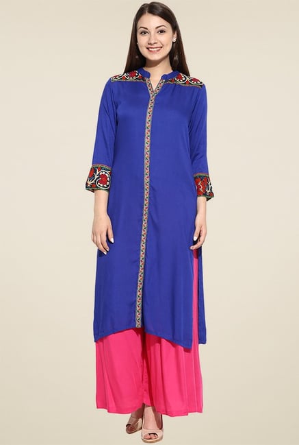 Evam Mandarin Collar Neck Kurta Evam Mandarin Collar Neck Kurta