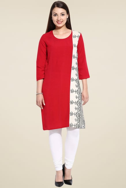 Evam Red Long Kurta Evam Red Long Kurta