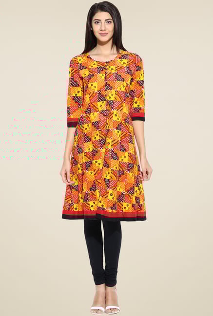Evam Mustard Anarkali Kurta Evam Mustard Anarkali Kurta